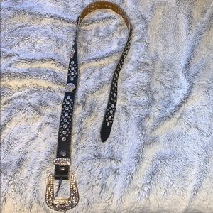 Belt with diamonds